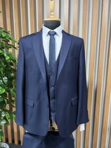 Haute qualité sur mesure en gros pas cher tissu viscose et polyester hommes costume d'élite mariage marié et costume d'affaires pour hommes - Product Image 4