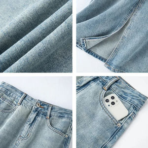 Falda Vaquera de Algodón para Niñas, Corte en A, Borde con Flecos, Uso Diario Informal, Construcción de Alta Calidad - Product Image 6