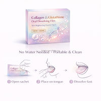 Film Dissoluble Oral au Collagène et Glutathion de Qualité Alimentaire - Patch Vitaminé Éclaircissant pour la Peau OEM pour l'Exportation - Vente Chaude