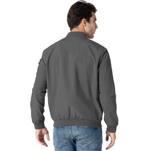Chaqueta Bomber de Invierno para Hombre, Cuello Alto de Lona, Impermeable, Cortavientos, Estilo Urbano, Corte Holgado, Uso Diario - Product Image 2