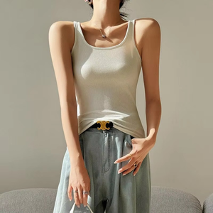 Verano Color sólido chaleco sin mangas Yoga Fitness mujeres alta calidad personalización logotipos camiseta sin mangas Fitness venta al por mayor ropa Casual - Product Image 5