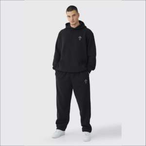 Conjunto Deportivo Informal Personalizado de Sudadera y Pantalones Deportivos para Hombre y Unisex, Corte Regular, Grueso - Product Image 3