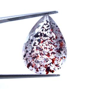 Lepidocrocite พลอยอเมทิสต์รูไทล์ทรงลูกแพร์ตัดจากธรรมชาติเครื่องประดับอัญมณีหลวมทำด้วยมือคุณภาพสูง - Product Image 3