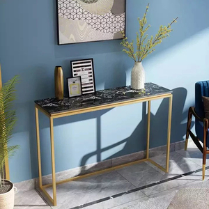 Table console contemporaine en pierre avec structure en fer CST044 - Product Image 3