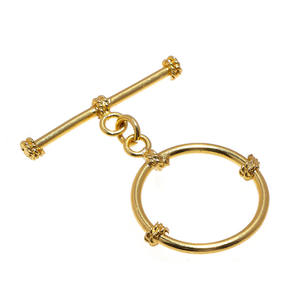 28X37MM Plata antigua Oro oxidado Cobre antiguo Chapado en plata esterlina Forma geométrica Fabricación de joyas Cierre de palanca Prem - Product Image 1