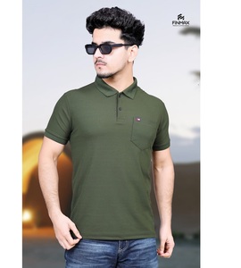 Camiseta Elegante e Informal de Cuello Alto y Manga Regular, Ecológica y de Secado Rápido para Hombre, Perfecta para el Verano y el Uso Diario - Product Image 4