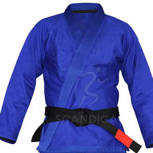 Uniforme de entrenamiento de algodón de secado rápido Jiu Jitsu Gi para hombres de alta calidad ligero 350 GSM ropa de artes marciales - Product Image 4