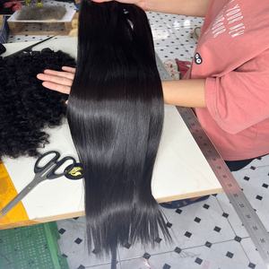 GRAN VENTA Paquetes de cabello lacio de hueso 100% Cabello humano crudo sin procesar de fábrica de Vietnam Grado 10A 12A 8 a 32 pulgadas - Product Image 1