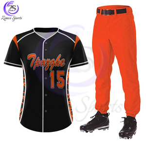 ชุดเครื่องแบบเบสบอลทีมกีฬาประสิทธิภาพสูงทำจากโพลีเอสเตอร์ทนทาน - Product Image 1