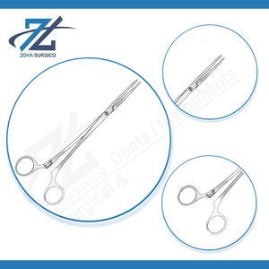 Fórceps de arteria Roberts de 230mm, curvado en plano, mordazas dentadas, junta de tornillo, abrazadera hemostática de precisión, grado quirúrgico inoxidable - Product Image 4