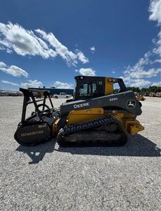 Livraison gratuite John D 333G Chargeuse sur chenilles forestière avec broyeur forestier, homologuée CE EPA - Product Image 5