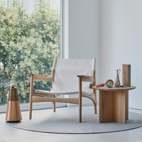 Chaise longue contemporaine en bois massif Fauteuil simple en cuir synthétique pour salon, balcon, hôtel et zone de loisirs