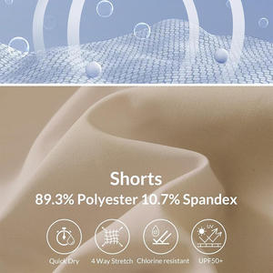 กางเกงออกซ์ฟอร์ดเอวสูงของผู้หญิงกางเกงขาสั้นระบายอากาศแห้งเร็วเป็นมิตรกับสิ่งแวดล้อมใช้ในยิมยิมพิมพ์โลโก้ได้ตามต้องการน้ำหนักเบา - Product Image 3