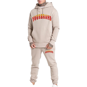 Ensemble pantalon de survêtement et sweat à capuche personnalisé vente en gros 2 pièces costume de jogging surdimensionné pull survêtement pour hommes vêtements d'hiver - Product Image 1