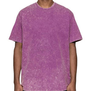 เสื้อยืดผู้ชายแบบซักกรดทำจากในปากีสถานเสื้อยืดซักได้แบบระบายอากาศได้ดี - Product Image 1