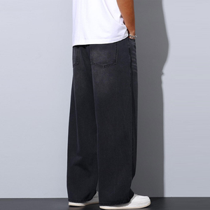 กางเกงซักผ้ามีซิปสำหรับผู้ชายกางเกงยีนส์ทรงสลิมฟิตลำลองกางเกงทรงดินสอขนาดใหญ่พิเศษกางเกงยีนส์ทรงสกินนี่สำหรับผู้ชาย - Product Image 2