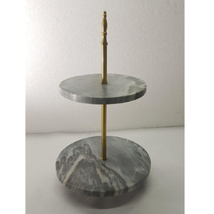 <b>Cake</b> <b>Stand</b> Decoration Single Plated White <b>Marble</b> Dessert for Wedding Parties Wholesale - Product Image 4