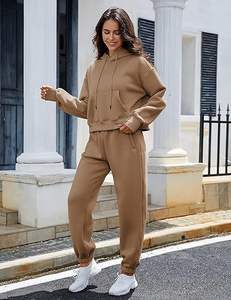 Ensemble de survêtement zippé classique vintage hip-hop pour femme, streetwear esthétique, ensemble à capuche respirant avec graphiques imprimés et strass rock - Product Image 5