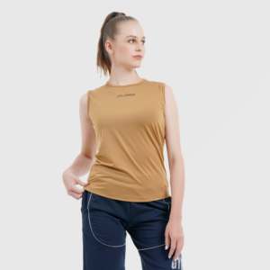 Camiseta sin mangas de punto color beige claro - Product Image 4