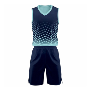 Tenues de basket-ball réversibles et respirantes, personnalisables, 100% polyester, maillots pour hommes - Product Image 1