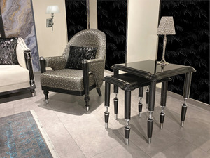 Juego de Sofás para Sala de Estar Color Crema con Estructura de Madera Oscura, Sofás Modernos en Forma de L Tapizados para Apartamentos y Centros Comerciales - Product Image 3