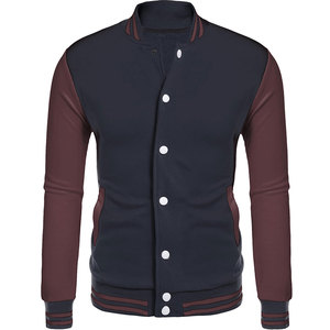 Veste d'université personnalisée de haute qualité pour hommes, vestes d'université de baseball en coton et laine vierge avec logo personnalisé - Product Image 1