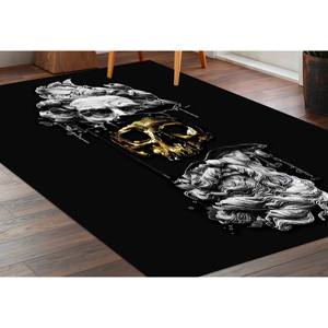 Tapis Tête de Poséidon avec Crâne Doré, Tapis pour Man Cave, Tapis Abstraits, Tapis en Chenille - Product Image 3