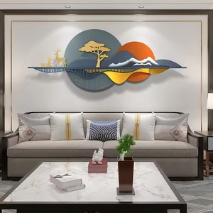 Arte de pared de Metal de diseño moderno, colgante decorativo Premium para sala de estar, dormitorio, salón, regalos, paisaje, naturaleza, colgante de pared - Product Image 2