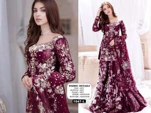 Salwar Kameez de Alta Calidad con Bordado Propio, Estilo Pakistaní, para Bodas, Fiestas y Actividades al Aire Libre - Product Image 4