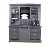 Armoire de présentation moderne de luxe en bois massif de haute qualité avec porte coulissante, écologique, grande capacité, mobilier pour la maison, le bar ou l'hôtel