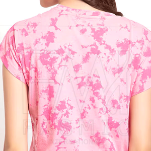 เสื้อยืดผ้าฝ้ายพอดีตัวสำหรับผู้หญิง100% ปรับแต่งได้มีโลโก้แบรนด์ของคุณเองสวมใส่สบายเสื้อยืดไซส์พิเศษ - Product Image 4