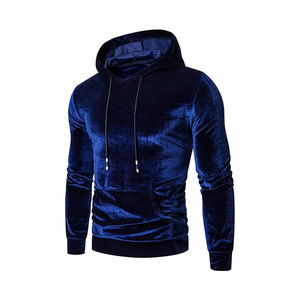 El mejor estilo Sudaderas con capucha de terciopelo para hombre Top Trending Venta al por mayor Sudaderas cómodas Precio barato Nuevo último diseño Sudadera con capucha de terciopelo - Product Image 1