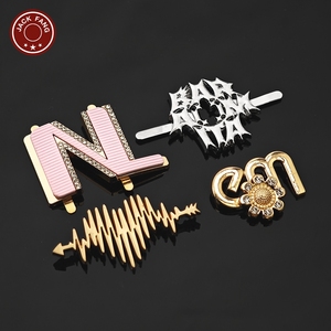 Bag <b>Gold</b> Engraved metal tag Hijab Abaya Scarf Shoes Custom Brand logo Metal Label metal tags with logo for <b>Clothes</b> Clothing - Product Image 3