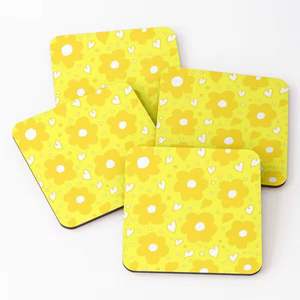 ถาดรองแก้วสีดำสีขาวพิมพ์ลายถาดรองแก้วกระดานชนวนชุด4ชิ้น - Product Image 5