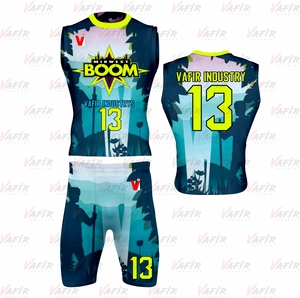 2024 diseño personalizado sublimación con capucha uniforme de fútbol americano conjunto transpirable 7V7 y 7on7 para niños - Product Image 3