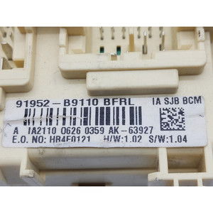 PORTAFUSIBLES Y UNIDAD DE CONTROL DEL CUERPO DE LA COMPUTADORA HYUNDAI i10 2ª Serie 91952B9110 G4LA gasolina 1248 (11>13) - Product Image 3