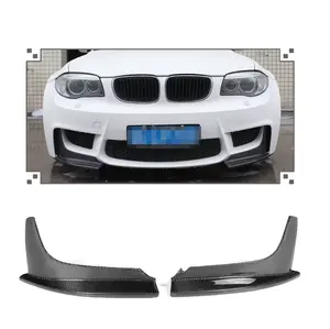 Carbon Fiber Front Splitter Lips Body Kit for BMW 2011-2013 1M E82 1 Series 1M bumper TUV Material Certificate for EU Buyers