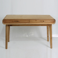 Table cosmétique moderne en teck avec tiroirs pour salon, salle à manger, appartement