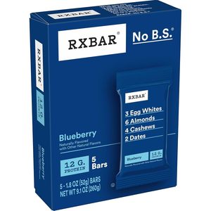 RXBAR Protein <b>Bars</b>, 12g Protein, Gluten Free Snacks, Blueberry (6 Boxes, 30 <b>Bars</b>) - Product Image 6