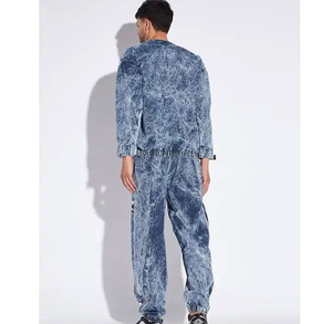 Survêtement d'hiver antibactérien lavé à l'acide 500g personnalisé ensemble de survêtements pour hommes - Product Image 6