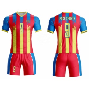 <b>Hot</b> Selling Customized Team Soccer Jerseys Original Sports Uniform Sublimation New Wholesale 100% Polyester Breathable Quick Dry - Product Image 1