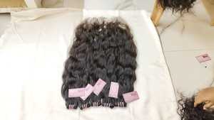 Pure Brazilian Temple Grade Virgin Remy Hair Soft Kinky Straight 12 pulgadas Extensiones impermeables Máquina para tejer el cabello Doble - Product Image 2