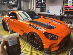 Pièces automobiles les mieux classées pour mercedes-benz <span class=keywords><strong>AMG</strong></span> <span class=keywords><strong>GTS</strong></span> mise à niveau série noire demi-kit de carrosserie en fibre de carbone pare-chocs de voiture calandre becquet de capot - Product Image 2