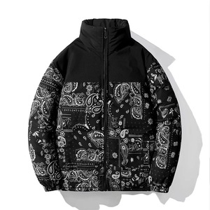 Premium 3D sublimación impresa hombres Puffer chaqueta elegante venta al por mayor chaqueta de invierno a prueba de viento OEM Casual chaqueta con cremallera - Product Image 6