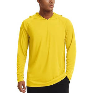 Chemise à capuche de protection solaire UPF 50+ pour hommes, pêche, course à pied en plein air, chemises anti-UV, séchage rapide, manches longues - Product Image 5