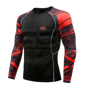 Ropa deportiva de alta calidad para hombres, ropa de gimnasio transpirable para entrenamiento de lucha, estilo largo con impresión sublimada, tela de nuevo estilo - Product Image 2