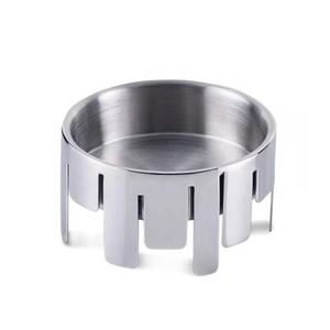 Cendrier en acier inoxydable de qualité exclusive, forme ronde, design standard, forgé à la main, au prix le plus bas - Product Image 5