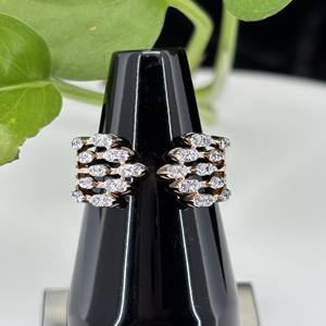 Eternity Band Original Diamond VVS Moissanite Hugging Ring Boda Fiesta y aniversario Joyería para damas - Product Image 4