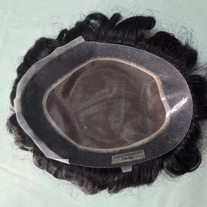 Peluca de tupé de cabello humano mono de calidad superior de Bangladesh con cuerpo natural y estilos de ondas profundas - Product Image 2