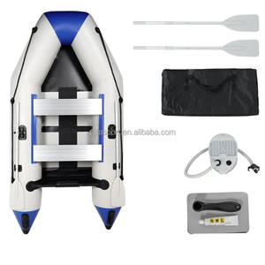 Надувная лодка из ПВХ на 2 человека с алюминиевыми весельями для рыбалки или понтонного катания на лодках - Product Image 5